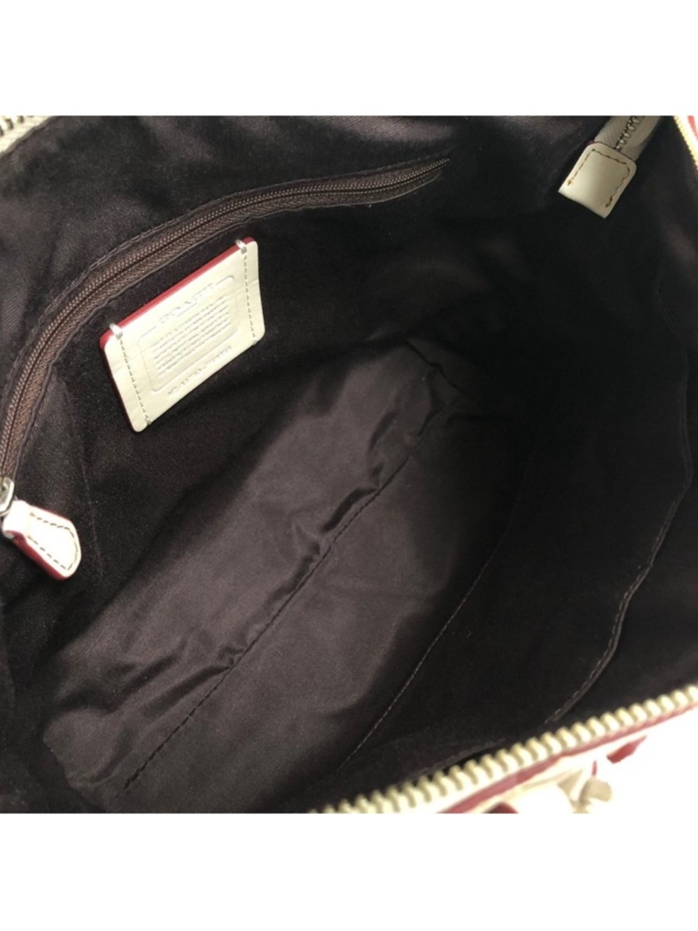 Coach SMALL KELSEY Butterflies Applique Satchel F59354 in Chalk Leather - NWT - Picture 7 of 8